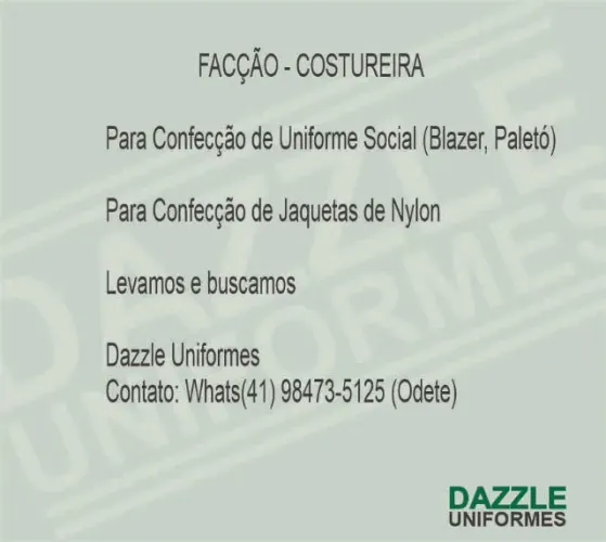 Facção Para Roupa Social ou Jaquetas
