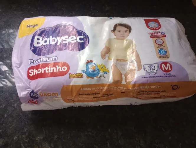 Fralda infantil Babysec nova