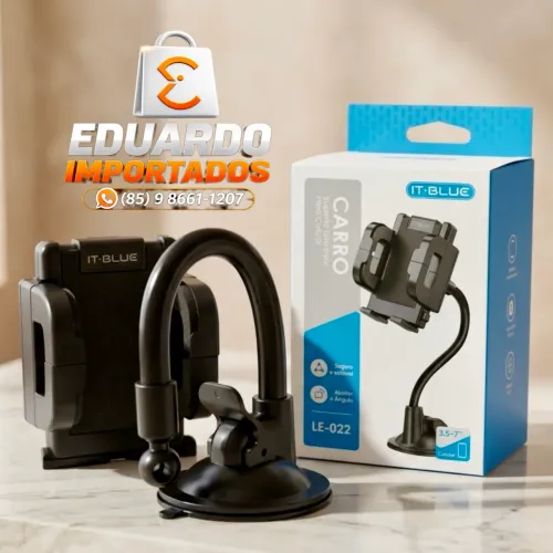 Suporte Articulado de Celular para Carro, Veicular com Ventosa