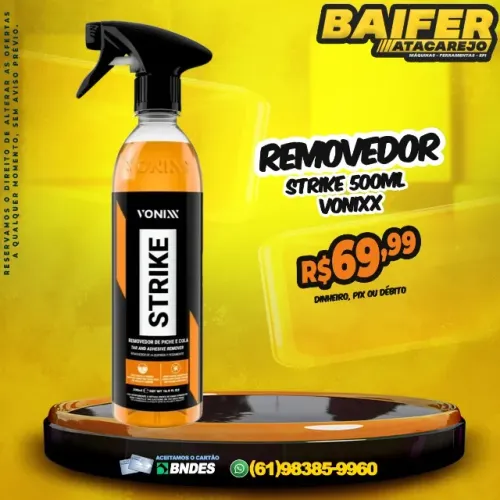 Removedor de Colas Adesivas Automotivo Strike 500ML Vonixx