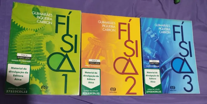 Coleção Livros de Física Guimarães Piqueira Carro 1 2 e 3