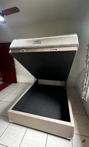 Cama Baú Casal Solteiro Queen King | Direto da Fábrica com Entrega Grátis
