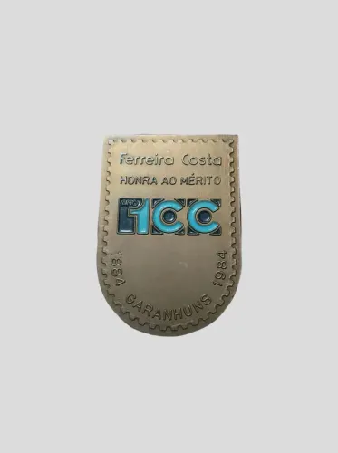 Medalha comemorativa 100 anos loja Ferreira Costa