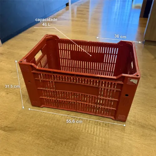 Caixa Plastica 46L Hortifruti Mudança Geral