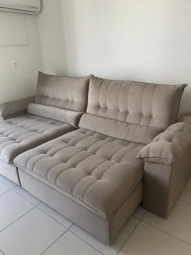 Sofá retrátil e reclinável 2,90m