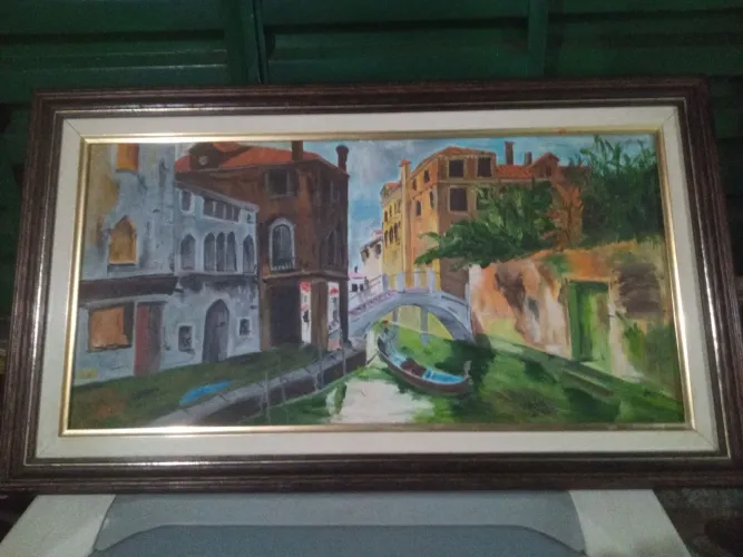Pintura a mão base de óleo