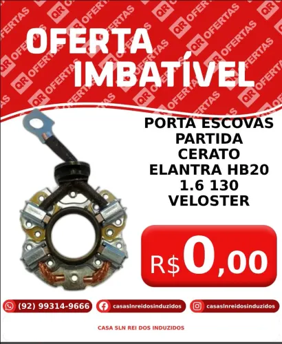 PORTA ESCOVA PARTIDA<br>CERATO ELANTRA HB20<br>1.6 130 VELOSTER