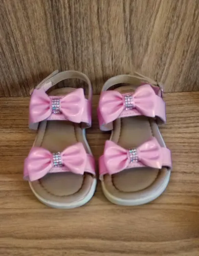 Sandália Infantil Menina Papete Kids Blogueirinha Tamanho 24