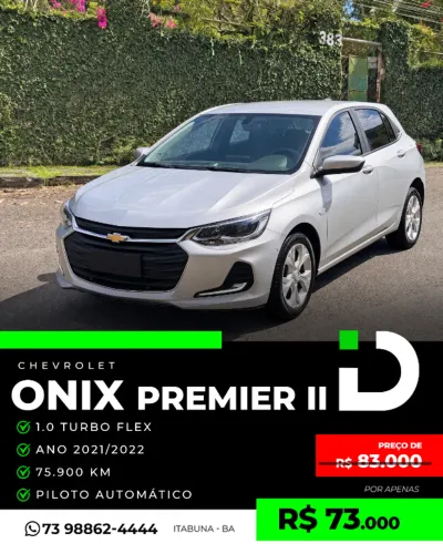 Chevrolet Onix Hatch Premier 1.0 12V TB Flex Aut. 4P 2022