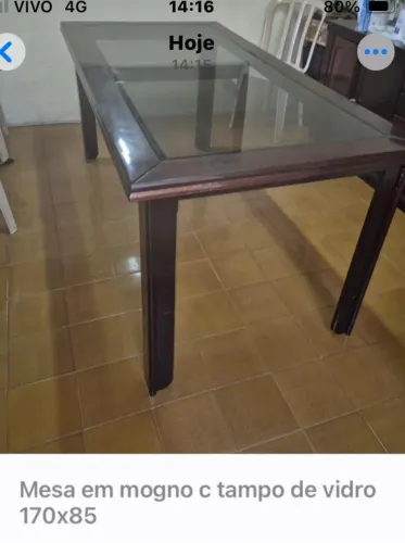 Mesa de vidro 