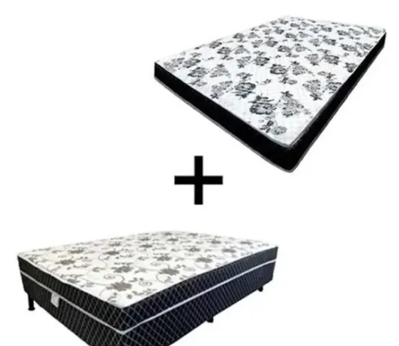 Cama box solteiro + colchão d20 10 cm solteiro / pronta entrega 