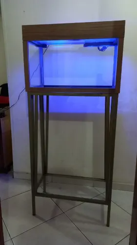 Aquário 75 litros com rack