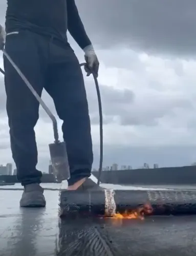 Impermeabilização com manta asfáltica 