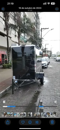 Treiler emplacado, pronto pra trabalhar!