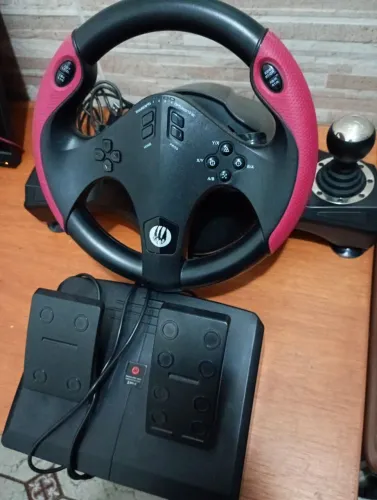 Volante Jogos A002 Loong PS3 / PS4 e XBOX<br>ONE / SWITCH / PC - Semi Novo