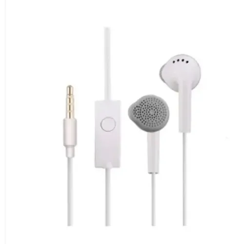 Fone De Ouvido Com Fio Branco com Microfone Sem Borracha