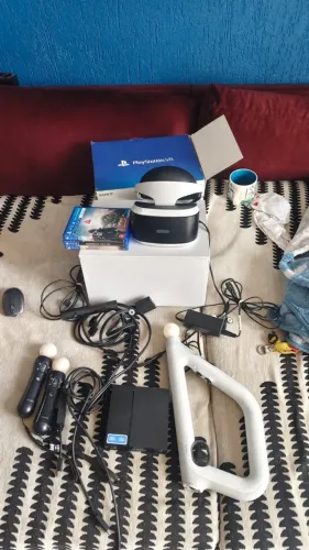 PSVR PS4 com Bravo Team with PSVR Aim Controller Impecável