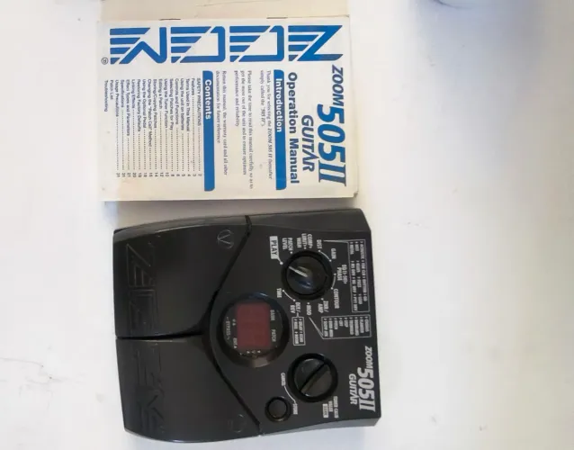 Pedaleira de guitarra zoom 505 2
