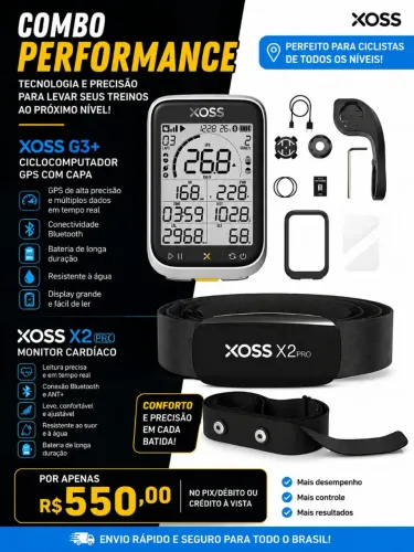 Combo Xoss G3 plus e Xoss X2 pro