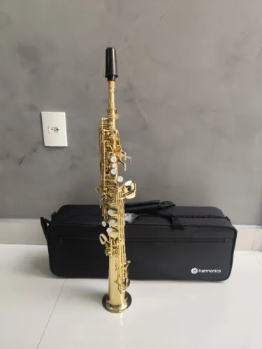 Sax Soprano Reto Harmonics Sib - Novo (Mostruário) R$2.500,00 -Aceito trocas - Parcelo 21x