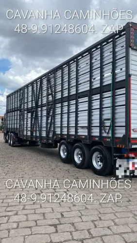 Carreta Boiadeira Frota 2023 Com Elevador Fechamento Alumínio Com Pneus