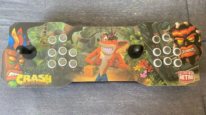 Arcade Portátil Fliperama 20mil jogos - Crash Bandicoot Edition 