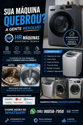 Consertos de máquinas de lavar 