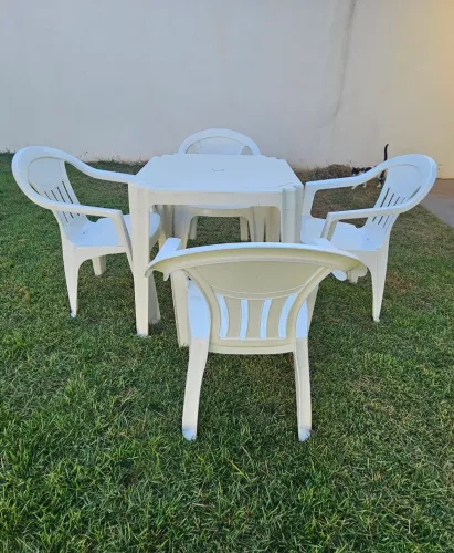Jogo mesa e cadeira tramontina