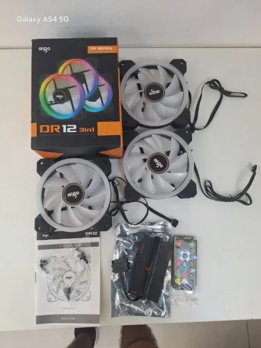 Controlador RGB DR12 3in1 com 3 fans collers