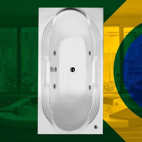 Banheiras de vários tamanhos e aplicabilidades.