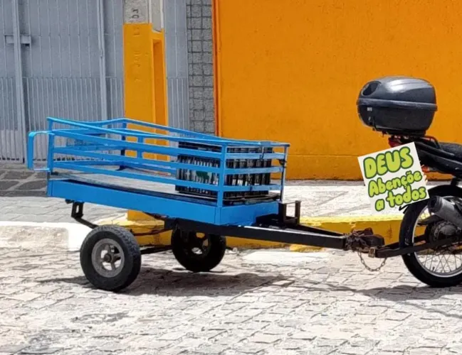 carrocinha aberta para carro ou moto