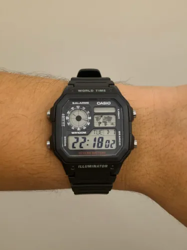 Relógio Casio Royale World Time Ae-1200wh-1av