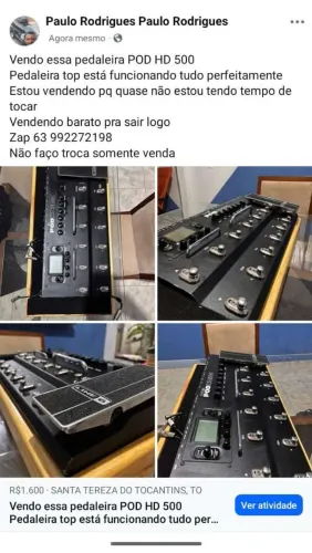 Vendo pedaleira POD HD 500