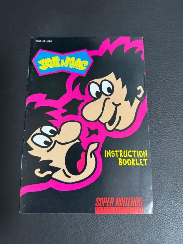 Manual JOE & MAC Original Super Nintendo