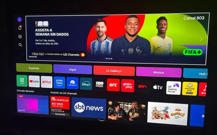 Tv Nano LG 65 PL. Perfeito para ver os jogos da Copa Do Mundo.