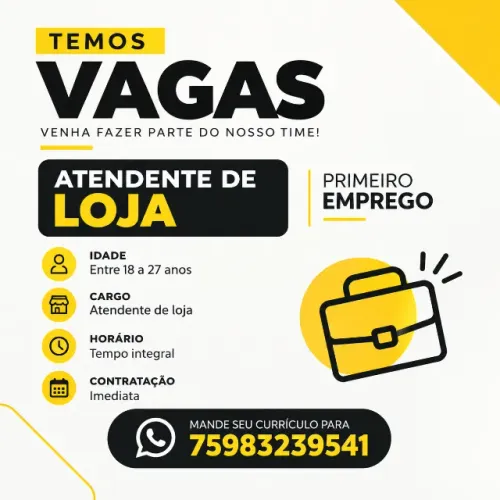 Atendente de Loja (Sem Experiência)