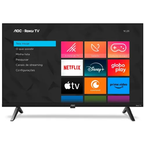 Smart TV 43 AOC 43S5155/78G Full HD LED Wi-Fi Roku TV Dolby Audio