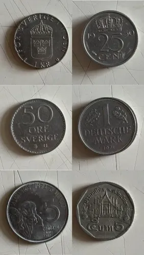 Lote de moedas