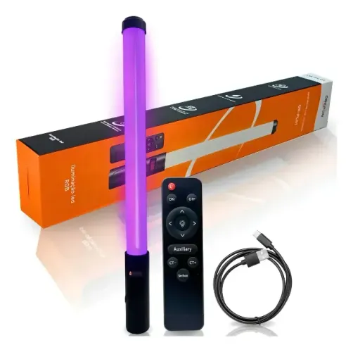 Bastão Led Rgb Profissional Iluminação Foto Vídeo