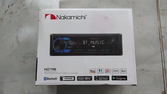 Rádio Automotivo NAKAMICHI NQ711B Com USB, Bluetooth e App 
