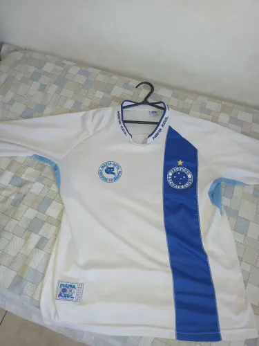 Camisa Máfia Azul Manga Longa Cruzeiro