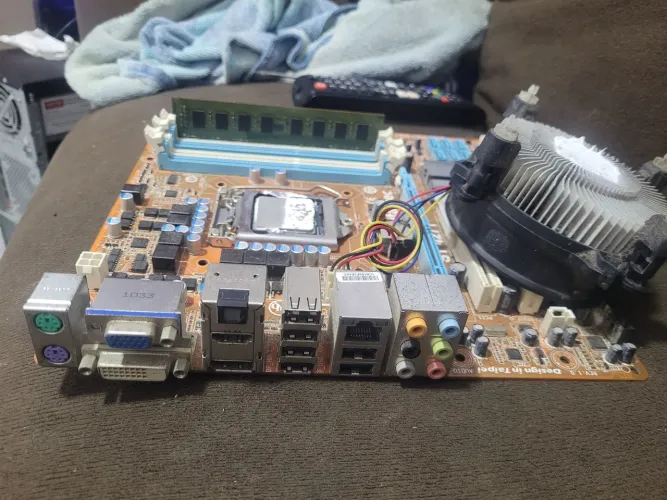 Kit placa mãe processador i5 1156 memória ddr3