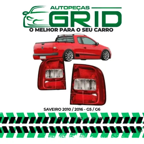 SAVEIRO GV G5 2010 2011 2012 2013 2014 2015 2016 - LANTERNA TRASEIRO BICOLOR 