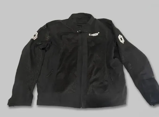Jaqueta de Proteção para Motociclista CUBER - Ventilada (Mesh) com Proteções