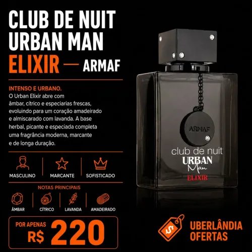 Perfume Árabe Club De Nuit Man Elixir Urban 