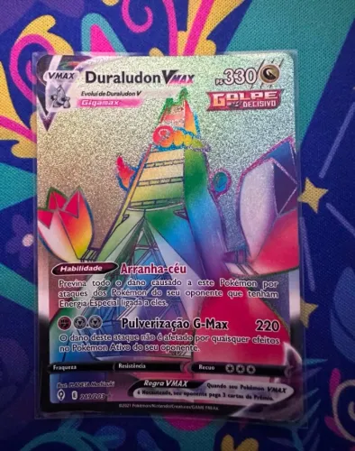 Carta Duraludon Vmax Rainbow Ceus em Evolução