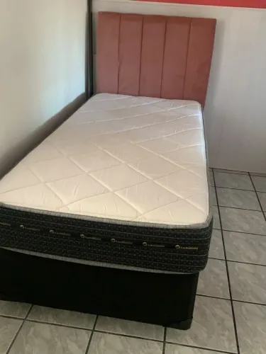 Cama box solteiro molas ensacadas