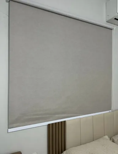 Cortina Roller Blackout Únicaflex 140x140 Cm Cor Linho Bege