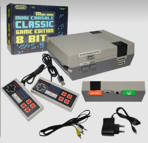 mini game mini console classic game edition 8 bit 800 jogos 2 controles com adaptador