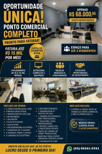PONTO COMERCIAL COMPLETO